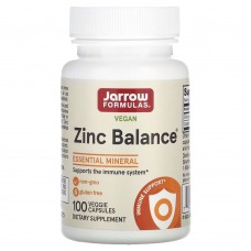 Jarrow Formulas Vegan Zinc Balance, 100 капсул Jarrow Formulas Vegan Zinc Balance, 100 капсул