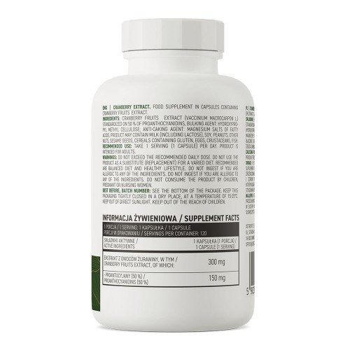 OstroVit Vege Cranberry Extract, 120 капсул CN15367 Ostrovit OstroVit Vege Cranberry Extract, 120 капсул CN15367 Ostrovit