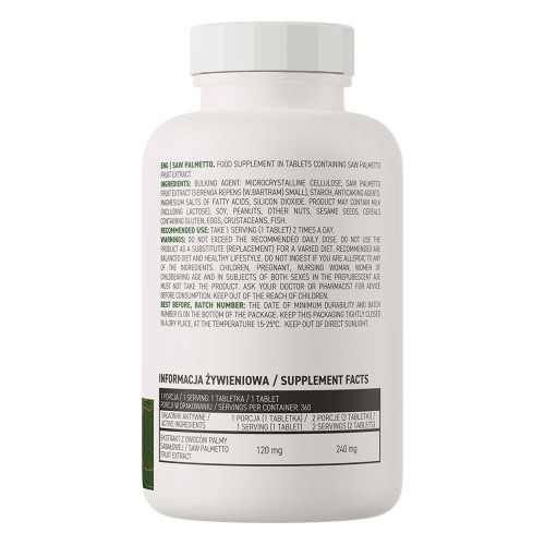 OstroVit Vege Saw Palmetto, 360 таблеток CN15368 Ostrovit OstroVit Vege Saw Palmetto, 360 таблеток CN15368 Ostrovit