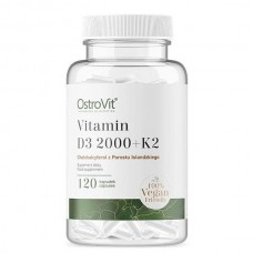 OstroVit Vege Vitamin D3 2000 +K2, 120 вегакапсул OstroVit Vege Vitamin D3 2000 +K2, 120 вегакапсул