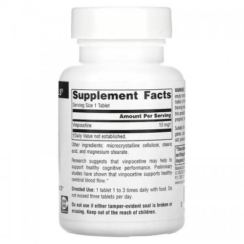 Source Naturals Vinpocetine 10 mg, 120 таблеток CN12668 Source Naturals Source Naturals Vinpocetine 10 mg, 120 таблеток CN12668 Source Naturals