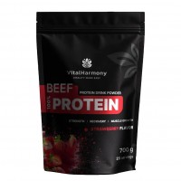 VitalHarmony Beef Protein, 700 грамм - Клубника VitalHarmony Beef Protein, 700 грамм - Клубника