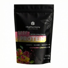 VitalHarmony Beef Protein, 700 грам - Малина-лимон VitalHarmony Beef Protein, 700 грам - Малина-лимон