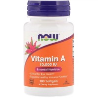NOW Vitamin A 10000 IU, 100 капсул NOW Vitamin A 10000 IU, 100 капсул