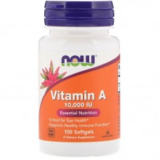 NOW Vitamin A 10000 IU, 100 капсул NOW Vitamin A 10000 IU, 100 капсул