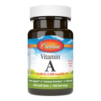 Carlson Labs Vitamin A 10000 IU, 100 капсул Carlson Labs Vitamin A 10000 IU, 100 капсул