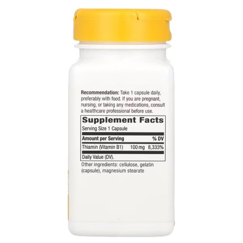 Nature's Way Vitamin B-1 100 mg, 100 капсул CN16200 Nature's Way Nature's Way Vitamin B-1 100 mg, 100 капсул CN16200 Nature's Way