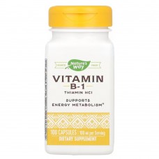 Nature's Way Vitamin B-1 100 mg, 100 капсул Nature's Way Vitamin B-1 100 mg, 100 капсул