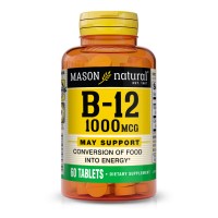 Mason Natural Vitamin B12 1000 mcg, 60 таблеток Mason Natural Vitamin B12 1000 mcg, 60 таблеток