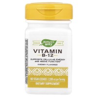 Nature's Way Vitamin B-12, 100 пастилок - Вишня Nature's Way Vitamin B-12, 100 пастилок - Вишня