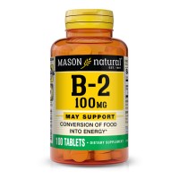 Mason Natural Vitamin B2 100 mg, 100 таблеток Mason Natural Vitamin B2 100 mg, 100 таблеток