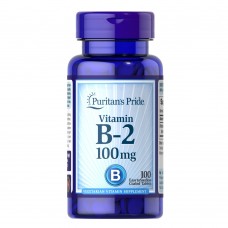 Puritan's Pride Vitamin B-2 100 mg, 100 таблеток Puritan's Pride Vitamin B-2 100 mg, 100 таблеток