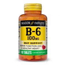 Mason Natural Vitamin B6 100 mg, 100 таблеток