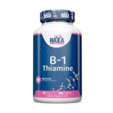 Haya Labs Vitamin B1 50 mg, 100 таблеток Haya Labs Vitamin B1 50 mg, 100 таблеток