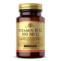Solgar Vitamin B12 100 mcg, 100 таблеток Solgar Vitamin B12 100 mcg, 100 таблеток
