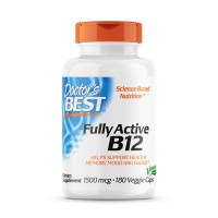 Doctor's Best Fully Active B12 1500 mcg, 180 капсул Doctor's Best Fully Active B12 1500 mcg, 180 капсул