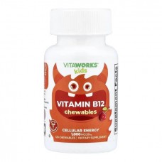 VitaWorks Vitamin B12 Chewables, 120 жувальних таблеток - Вишня VitaWorks Vitamin B12 Chewables, 120 жувальних таблеток - Вишня