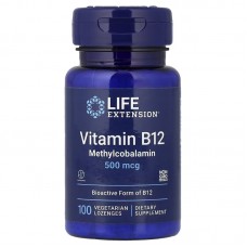 Life Extension Vitamin B12 500 mcg, 60 пастилок Life Extension Vitamin B12 500 mcg, 60 пастилок
