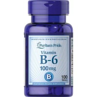 Puritan's Pride Vitamin B-6 100 mg, 100 таблеток Puritan's Pride Vitamin B-6 100 mg, 100 таблеток