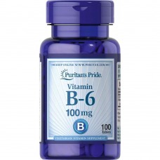 Puritan's Pride Vitamin B-6 100 mg, 100 таблеток Puritan's Pride Vitamin B-6 100 mg, 100 таблеток