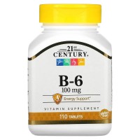 21st Century Vitamin B6 100 mg, 110 таблеток