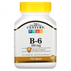 21st Century Vitamin B6 100 mg, 110 таблеток