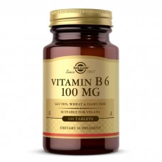 Solgar Vitamin B6 100 mg, 100 таблеток Solgar Vitamin B6 100 mg, 100 таблеток