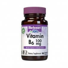 Bluebonnet Nutrition Vitamin B6 100 mg, 90 вегакапсул Bluebonnet Nutrition Vitamin B6 100 mg, 90 вегакапсул
