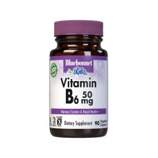 Bluebonnet Nutrition Vitamin B6 50 mg, 90 вегакапсул Bluebonnet Nutrition Vitamin B6 50 mg, 90 вегакапсул