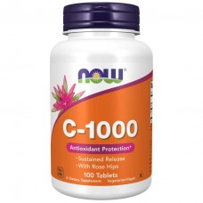 NOW Vitamin C-1000 with Rose Hips Sustained Release, 100 таблеток NOW Vitamin C-1000 with Rose Hips Sustained Release, 100 таблеток