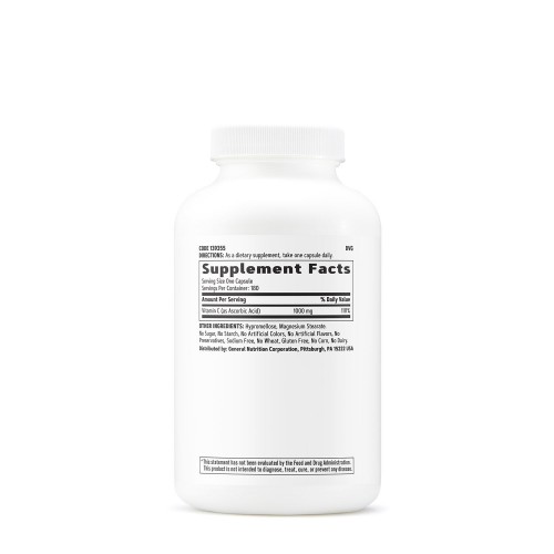 GNC Vitamin C 1000 mg, 180 капсул CN11404 GNC GNC Vitamin C 1000 mg, 180 капсул CN11404 GNC