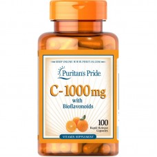 Puritan's Pride Vitamin C 1000 mg with Bioflavonoids, 100 капсул Puritan's Pride Vitamin C 1000 mg with Bioflavonoids, 100 капсул