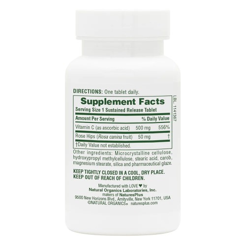 Natures Plus Vitamin C 500 mg, 90 таблеток CN11708 Natures Plus Natures Plus Vitamin C 500 mg, 90 таблеток CN11708 Natures Plus