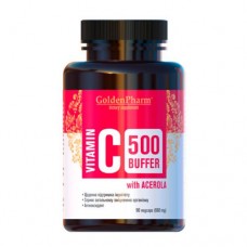 Golden Pharm Vitamin C 500 mg Buffer with Acerola, 90 капсул Golden Pharm Vitamin C 500 mg Buffer with Acerola, 90 капсул