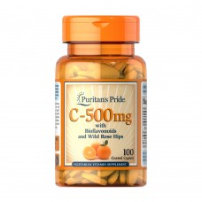 Puritan's Pride Vitamin C 500 mg, 100 каплет Puritan's Pride Vitamin C 500 mg, 100 каплет