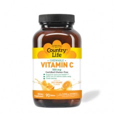 Country Life Vitamin C 500 mg, 90 жувальних таблеток - Апельсин Country Life Vitamin C 500 mg, 90 жувальних таблеток - Апельсин