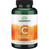 Swanson Vitamin C 1000 mg with Rose Hips, 90 капсул Swanson Vitamin C 1000 mg with Rose Hips, 90 капсул