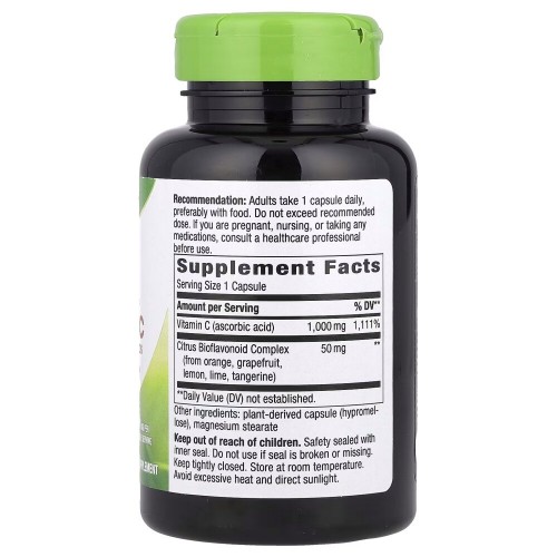 Nature's Way Vitamin C with Bioflavonoids Extra Strength, 100 капсул CN16205 Nature's Way Nature's Way Vitamin C with Bioflavonoids Extra Strength, 100 капсул CN16205 Nature's Way