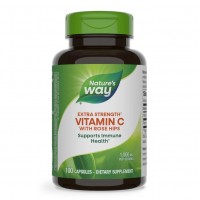 Nature's Way Vitamin C with Rose Hips Extra Strength, 100 капсул
