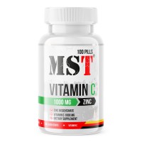 MST Nutrition Vitamin C + Zinc, 100 таблеток