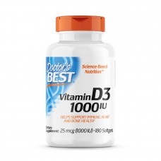Doctor's Best Vitamin D3 1000 IU, 180 капсул Doctor's Best Vitamin D3 1000 IU, 180 капсул