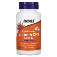 NOW Vitamin D3 1000 IU, 360 капсул NOW Vitamin D3 1000 IU, 360 капсул