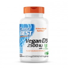 Doctor's Best Vitamin D3 2500 IU, 60 вегакапсул Doctor's Best Vitamin D3 2500 IU, 60 вегакапсул
