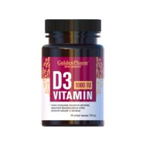 Golden Pharm Vitamin D3 1000 IU, 90 капсул Golden Pharm Vitamin D3 1000 IU, 90 капсул