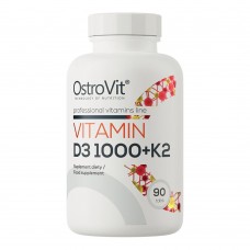 OstroVit Vitamin D3 1000 + K2, 90 таблеток OstroVit Vitamin D3 1000 + K2, 90 таблеток