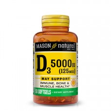 Mason Natural Vitamin D3 5000 IU, 50 капсул Mason Natural Vitamin D3 5000 IU, 50 капсул