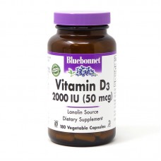 Bluebonnet Nutrition Vitamin D3 2000 IU, 180 вегакапсул