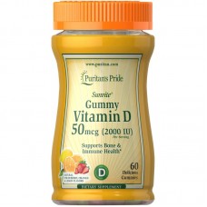 Вітаміни та мінерали Puritan's Pride Vitamin D3 10000 IU, 60 желейок Вітаміни та мінерали Puritan's Pride Vitamin D3 10000 IU, 60 желейок