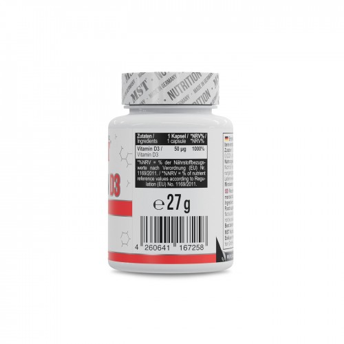 MST Nutrition Vitamin D3 2000 IU, 120 капсул CN17229 MST MST Nutrition Vitamin D3 2000 IU, 120 капсул CN17229 MST