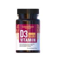 Golden Pharm Vitamin D3 90 капсул Golden Pharm Vitamin D3 90 капсул